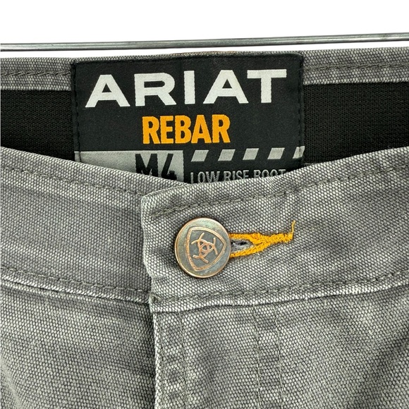 Ariat Rebar M4 DuraStretch Relaxed Fit Stackable Straight Leg Heavy Duty Pants - Picture 4 of 14